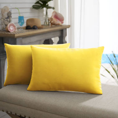 Sunbrella discount yellow pillows